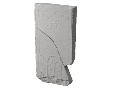 Ancient Medieval Writing Relief 3D model