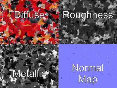 Classic Vintage Roadster Sculpted Body model pack Low-poly 3D model