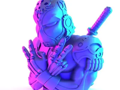 Aztec Deadpool Mexican Maya toy 3D print model