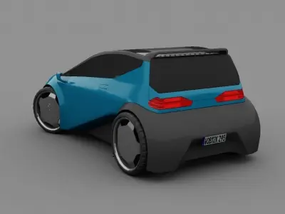 City car model 3D model