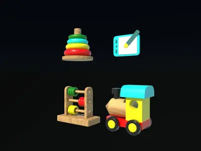 KIDS  TOYS 3D model 3D model