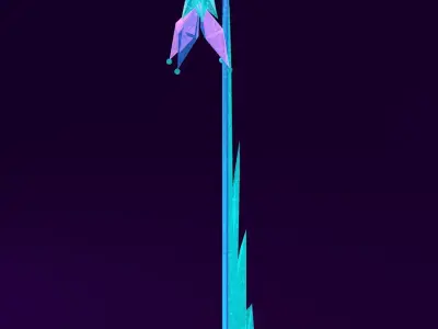 Ice-Themed Cartoon Furniture Collection 3D model