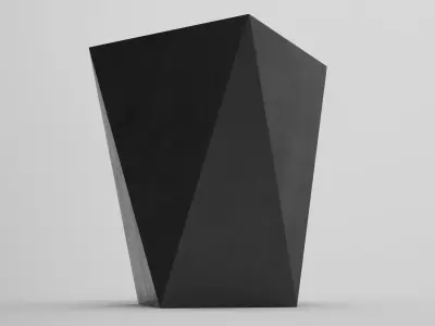 Cubbi Stool Low-poly 3D model