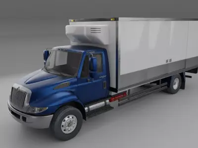 Truck International Durastar Low-poly 3D model