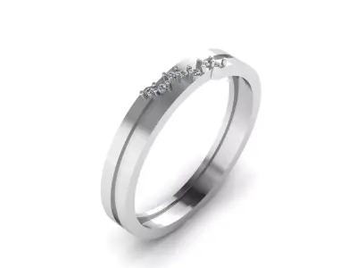 Jewelry Ring 3D print model 24