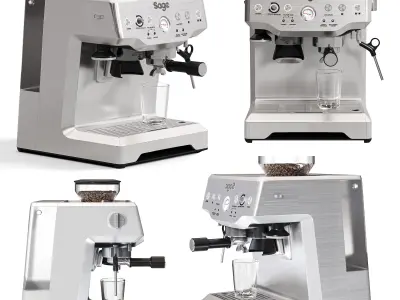 Sage the Barista Express Cofee Espresso Machine 3D model