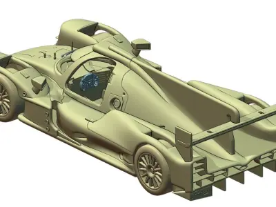 Oreca LMP2 printable 3D print model