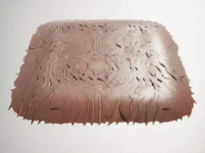 Leather Chocolate Wave HQ PBR Textures Set Texture