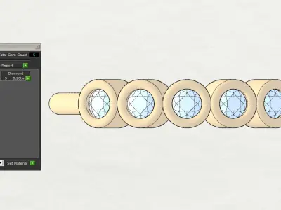 Round cut bezel ring N9 3D print model