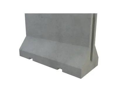 Concrete Barrier 3D model