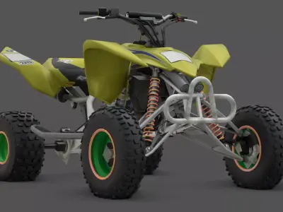  Dakumoto 450 Racing Street Bike 3D Model Low-poly 3D model