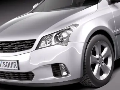 General Average Hatchback 2010 3D Model 3D model