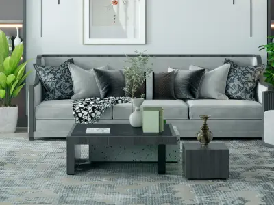 Chinese New living room style 3D model