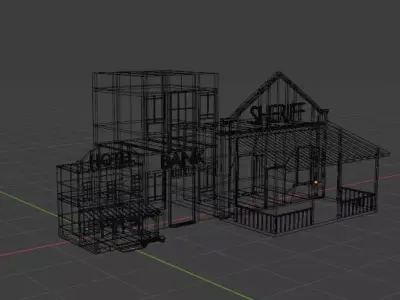 wild west Free 3D model