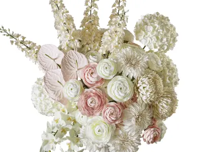 Flower Set 117 Majestic Orchid Touch 3D model