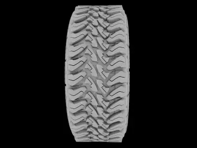Full Tire Set - Toyo Open Country  TIRE and RIMS 3D print model