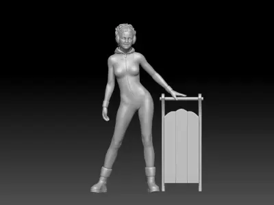 winter girl 4 3D print model