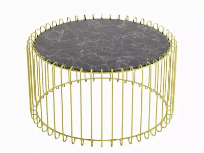 Wire Coffee Table 03 3D model