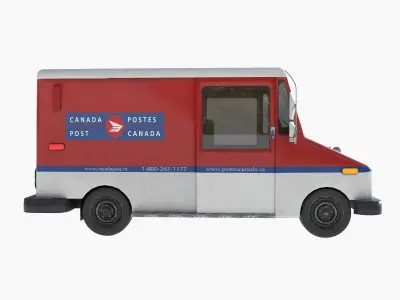Grumman LLV Canada post Low-poly 3D model