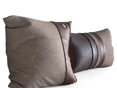 Set of decorative cushion 3D model purchase