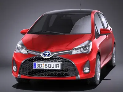 Toyota Yaris SE hatchback 5-door 2016 VRAY 3D model