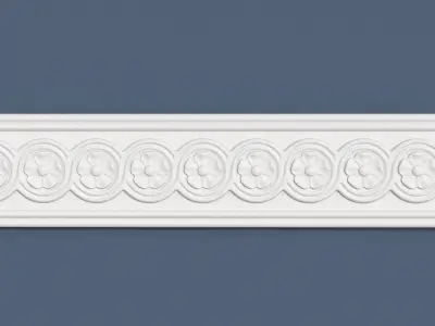 Frieze decorative crown moulding 3D model