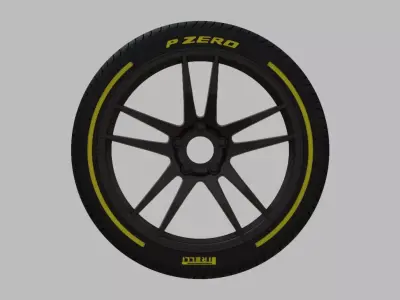 Miniature Enkei TX5 Rim and Tire - 3D Print - No Textures 3D print model