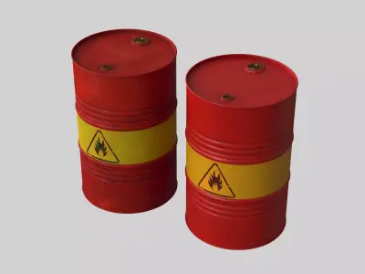 Oil Barrel 3D model