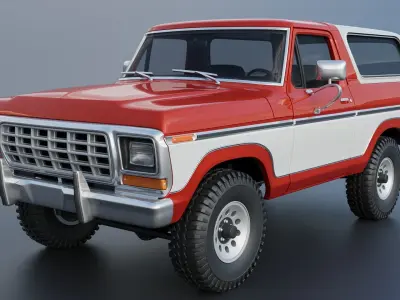 Bronco 1979 3D print model