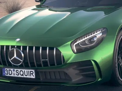 Mercedes AMG GT R 2017 DesertStudio 3D model