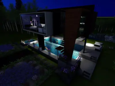 Forest House 3D model