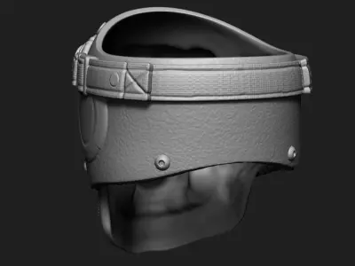 skull ring jewelry biker helmet vol3 3D print model