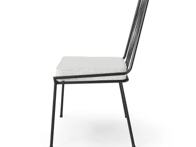 Pavilion Armless Outdoor Dining Chair 3D model