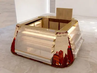 KIOSH SHOP Low-poly 3D model