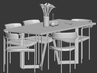 Dinning Set 02 3D model