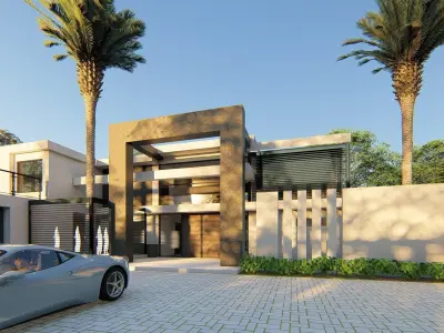 MODERN HOUSE 4 3D model
