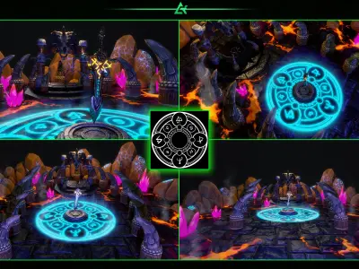 2555 Hand Painted Alpha Magic Signs and Elements -Vol 8 Texture