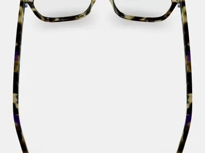 Welty Eyeglasses in Violet Magnolia 3D model