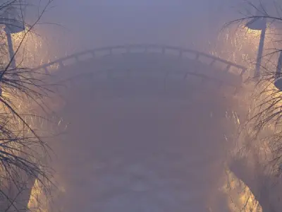 Foggy Nature 3D 3D model