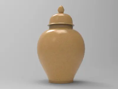 Cina Jar Low-poly 3D model