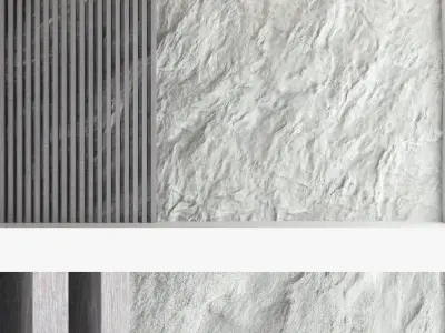 Decorative wall panel set 57 3D model