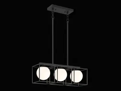 732137 Gabbia Lightstar Ceiling chandelier 3D model