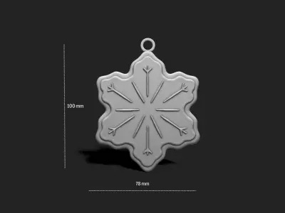 Christmas Cookie Ornament - Pendant -  Christmas Tree 3 3D print model
