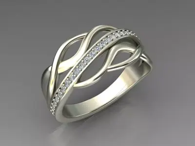 Wedding Engagement  Ring Size 5-8 3D print model
