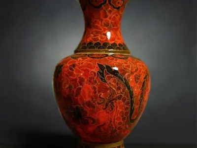 6 Vase Collection chinese Low-poly 3D model