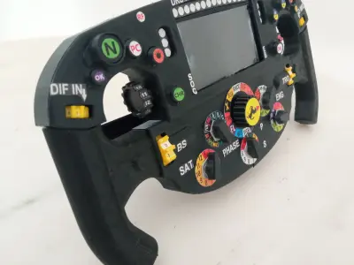 3D Printable Ferrari F1-75 Steering Wheel 3D print model