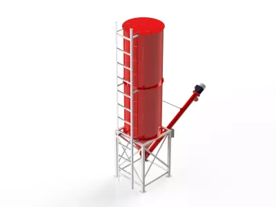 WG 4006 - Grain silo - 12 3D model