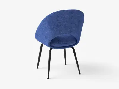 Orb Dining Chair in blue finish Low-poly 3D model