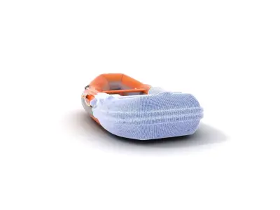 Orange Inflatable Raft model pack Low-poly 3D model