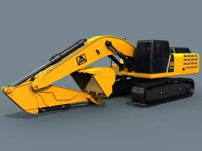 Your Excavator - 3d animated excavator model  3D model